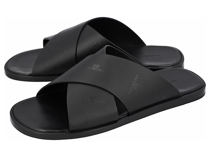 Balenciaga o1w1db10526 Cosy Sandals in Black Size US 7 / EU 40 - 3 Thumbnail