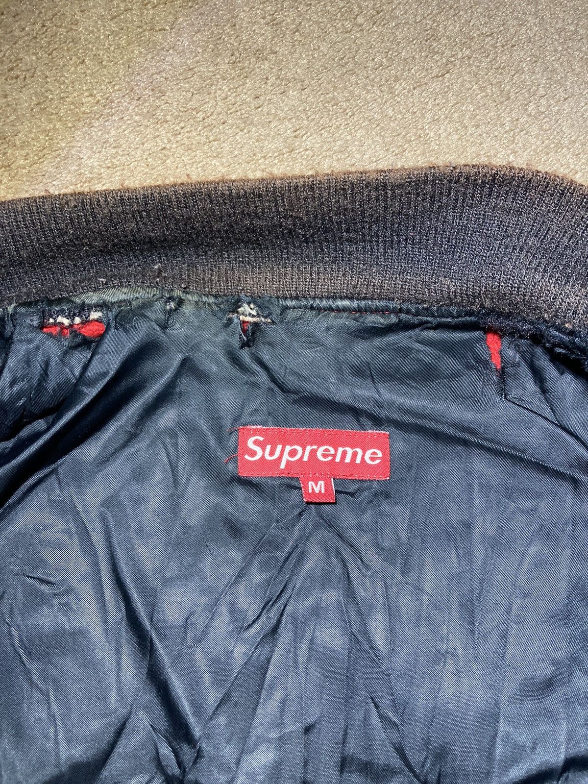 Supreme 2004 Supreme Nueva York Varsity Jacket Teddy Bomber Medium Size US M / EU 48-50 / 2 - 10 Thumbnail