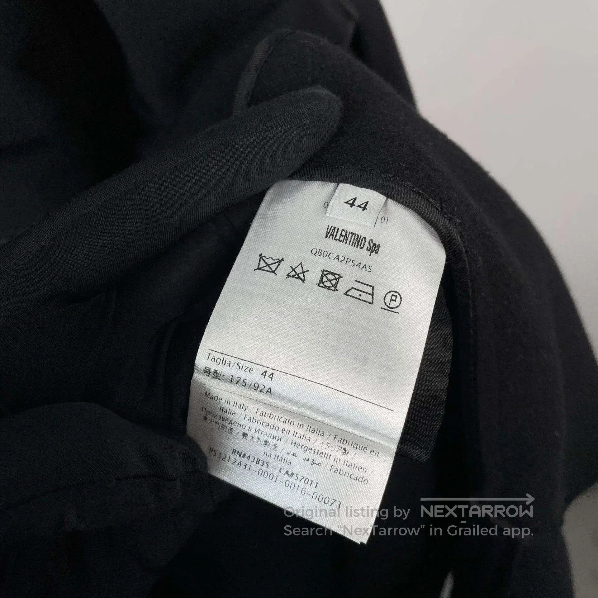 Valentino Valentino Black Puffed Sleeve Wool Coat. Size M / US 6-8 / IT 42-44 - 7 Thumbnail