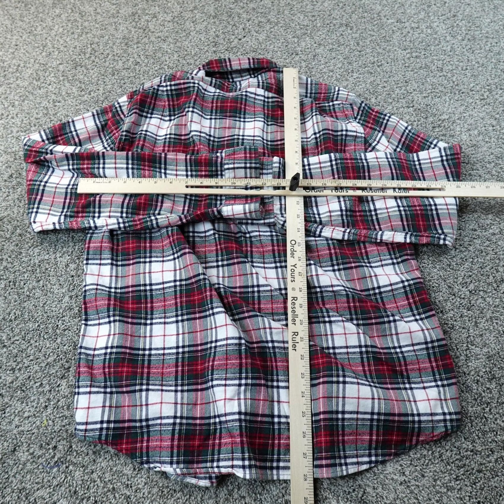 J.Crew J.CREW Shirt Mens L Red Green Plaid Flannel Button Up Long Sleeve Slim Fit Work Size US L / EU 52-54 / 3 - 5 Thumbnail