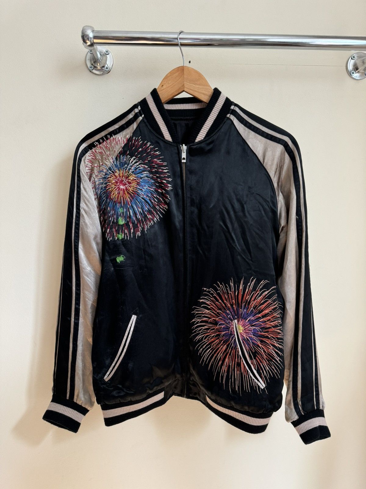 Vintage Japanese Classic Script Fireworks Jacket Size US M / EU 48-50 / 2 - 2 Thumbnail