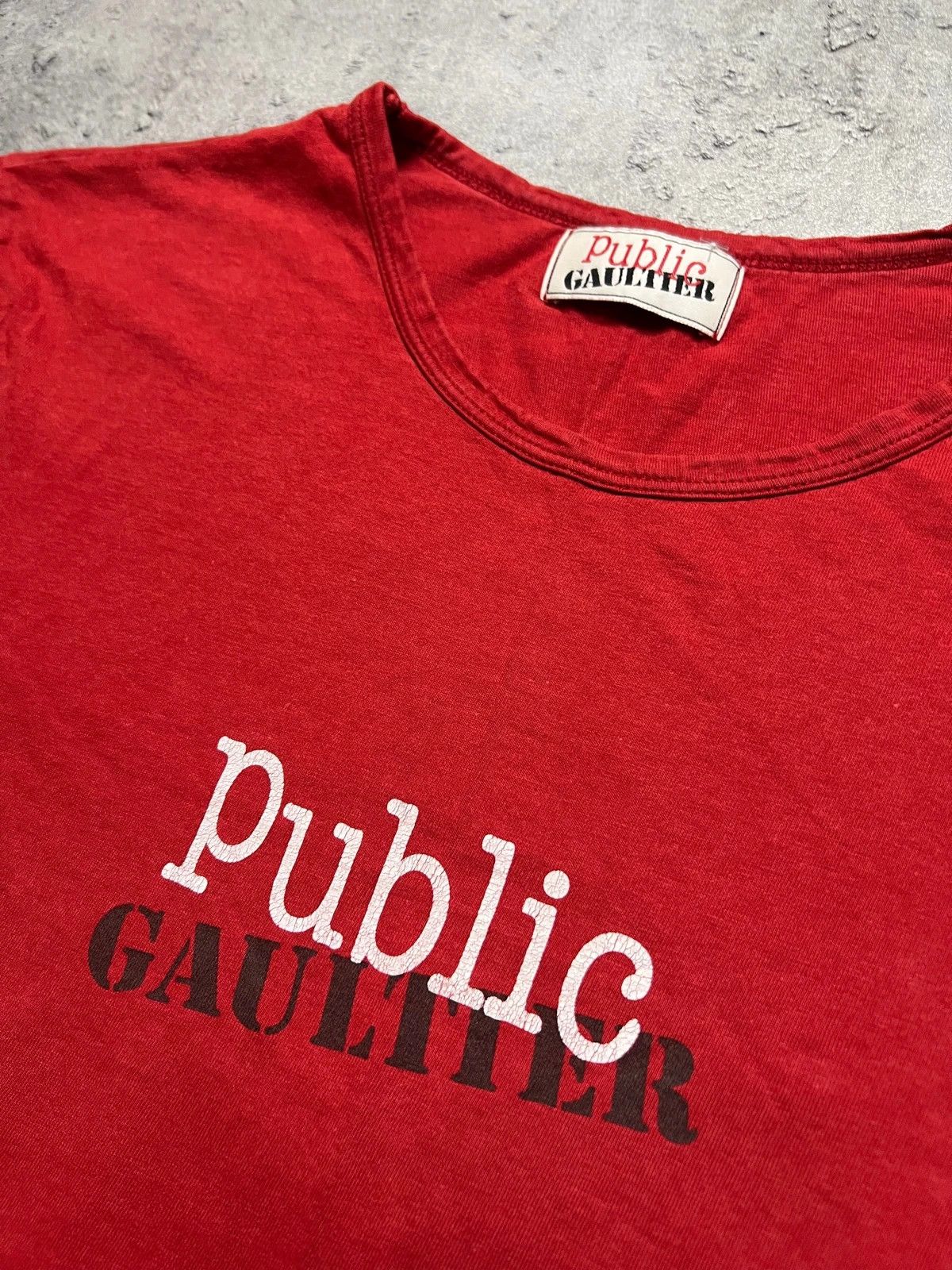 Jean Paul Gaultier Rare jpg jean Paul gaultier red tshirt Size L / US 10 / IT 46 - 2 Thumbnail
