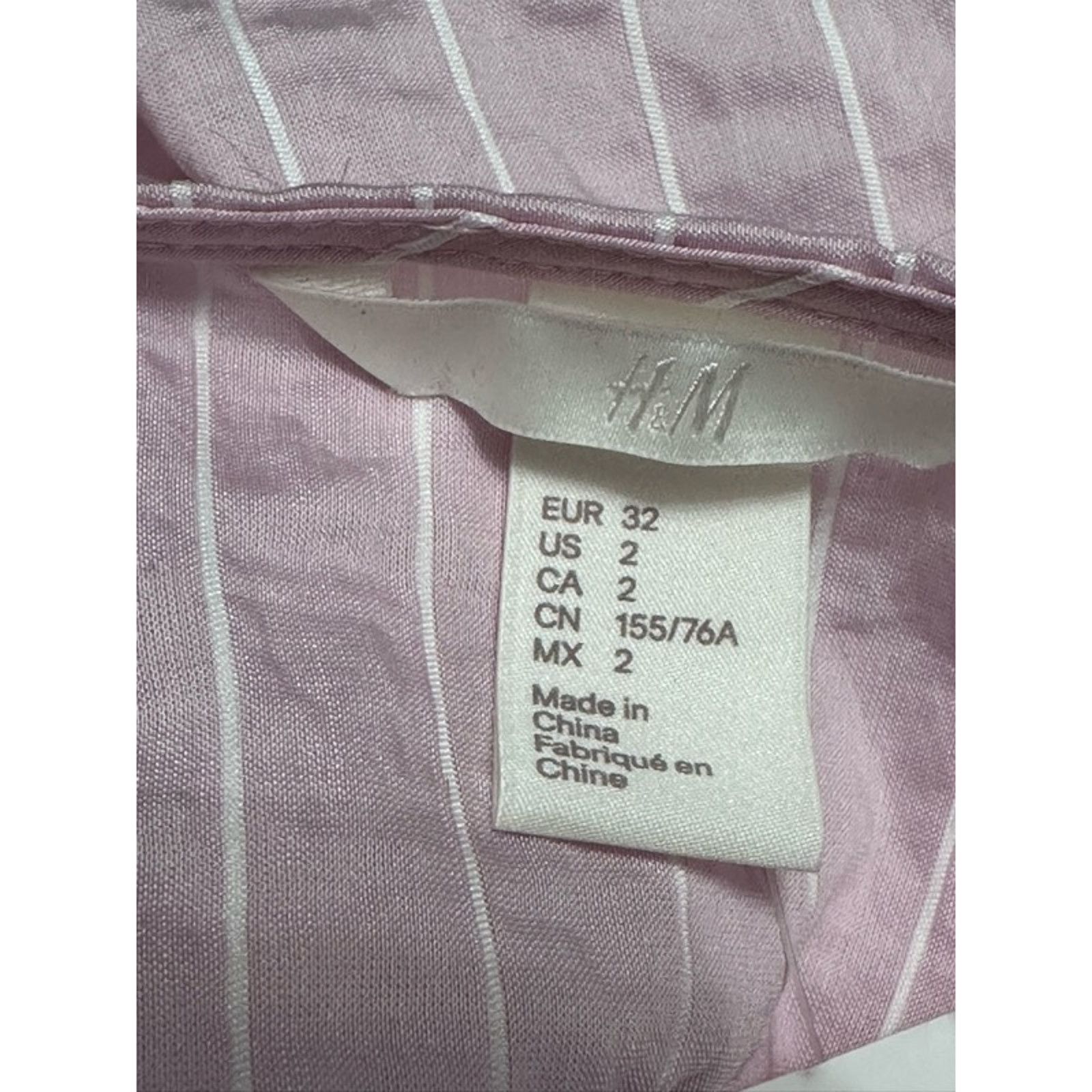 H&M H&M Blouse Flutter Sleeve Spaghetti Strap White Pink W 2 NWT Size XS / US 0-2 / IT 36-38 - 12 Thumbnail