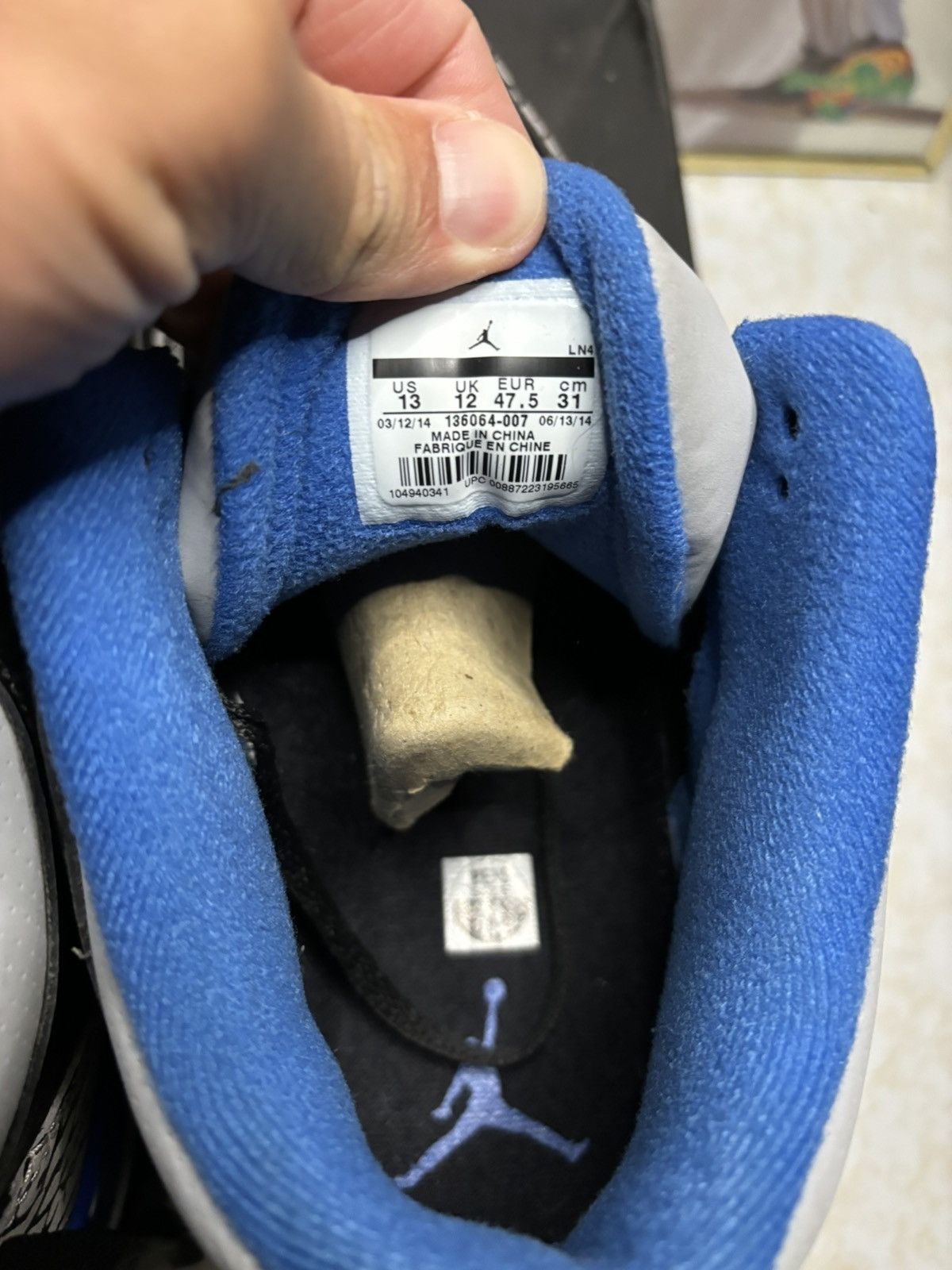 Jordan Brand Jordan Retro 3 ‘sport blue’ Size US 13 / EU 46 - 6 Thumbnail