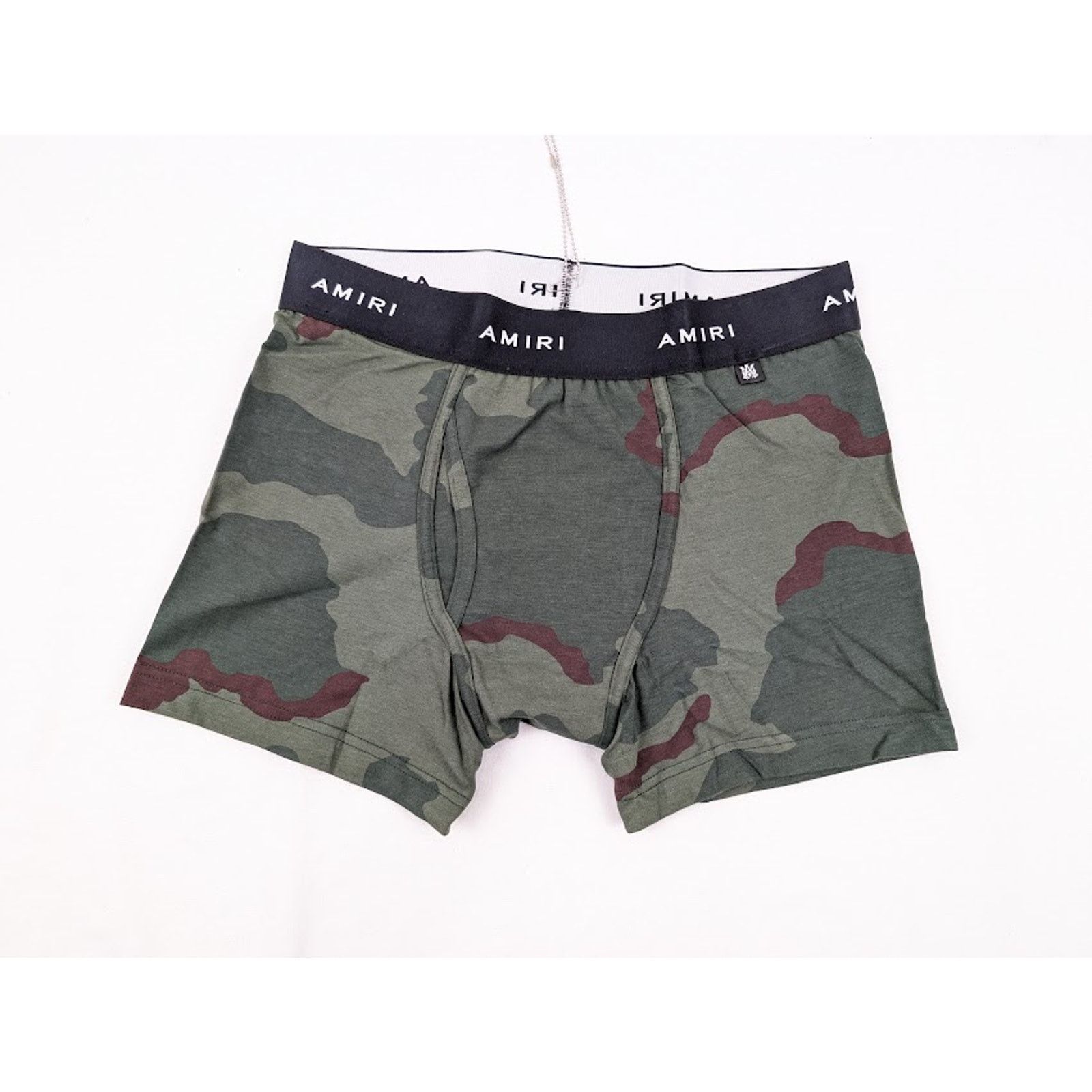 Amiri o1rshd1 Waistband Camo Boxer Short in Orange/Black Size US 30 / EU 46 - 1 Thumbnail