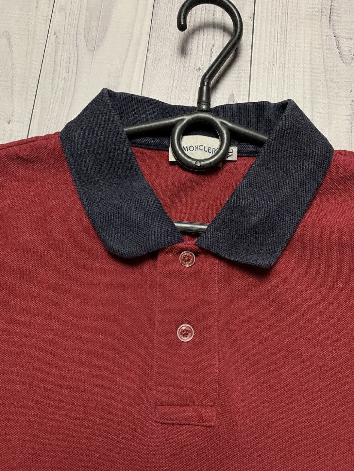 Moncler Vintage Moncler polo tee logo size L Size US L / EU 52-54 / 3 - 4 Thumbnail