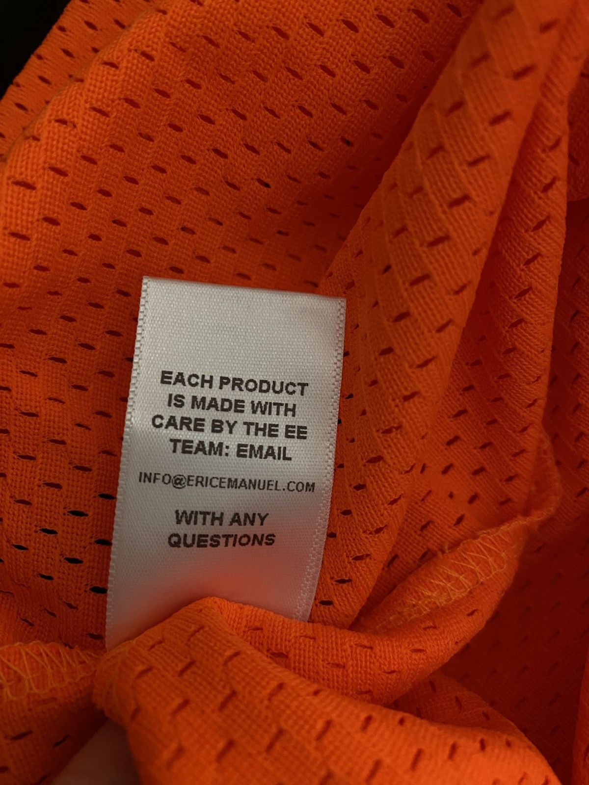 Eric Emanuel Orange Eric Emanuel short w/ white EE Size US 34 / EU 50 - 2 Thumbnail