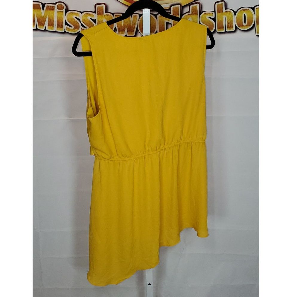 Other Thalía Sodi Yellow Sleeveless Wrap Blouse Women’s XXL Size XXL / US 16-18 / IT 52-54 - 2 Thumbnail