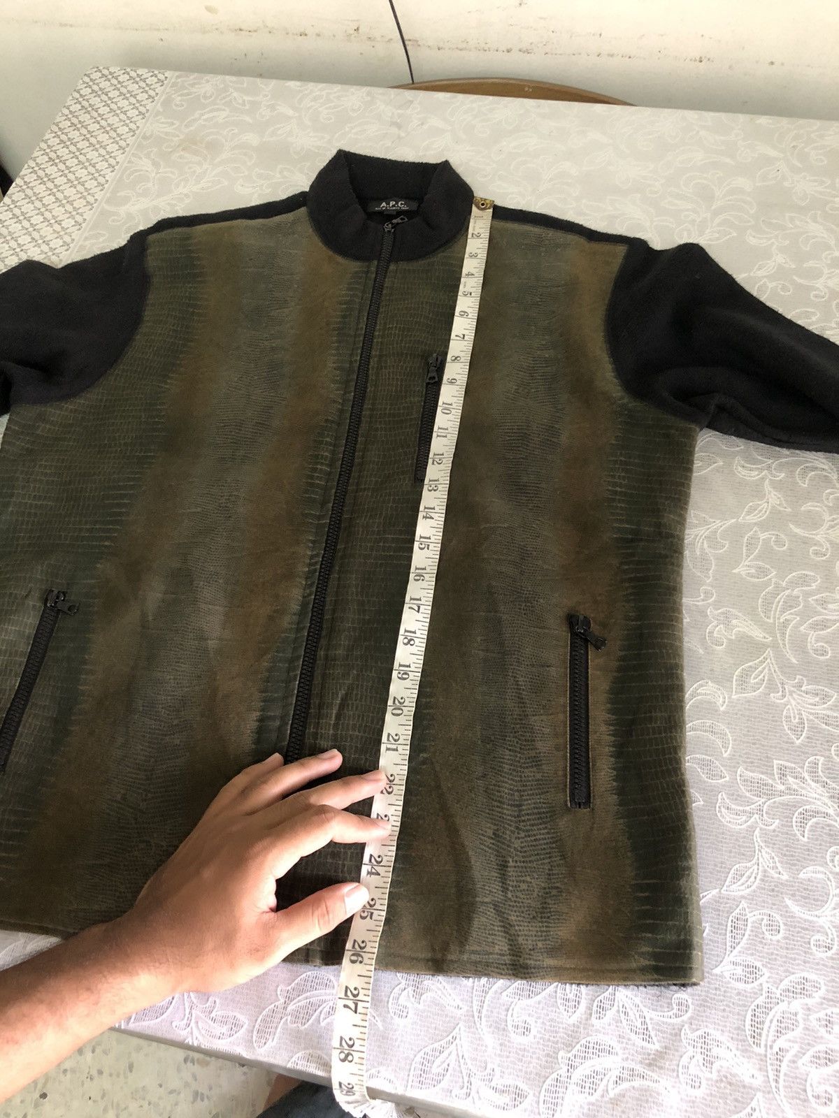 A.P.C. A.P.C Crocodile Skin Print Design Jacket Size US M / EU 48-50 / 2 - 14 Thumbnail