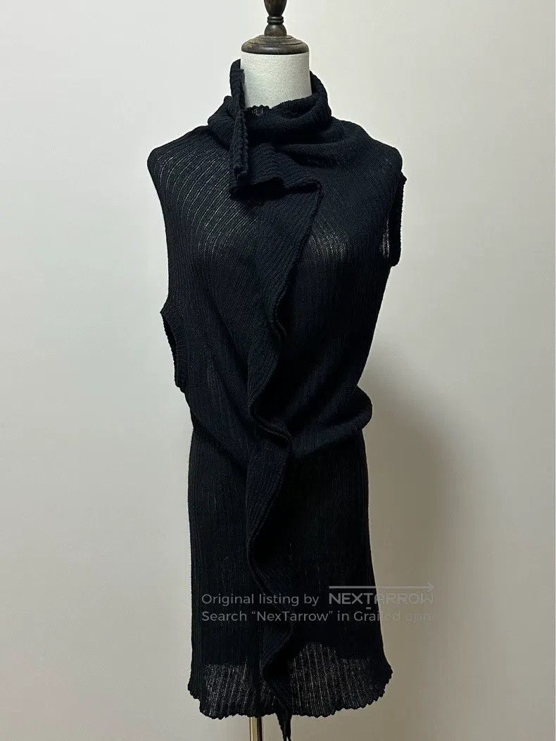 Yohji Yamamoto Yohji Yamamoto size 3 Black irregular deformation long dres Size L / US 10 / IT 46 - 1 Thumbnail