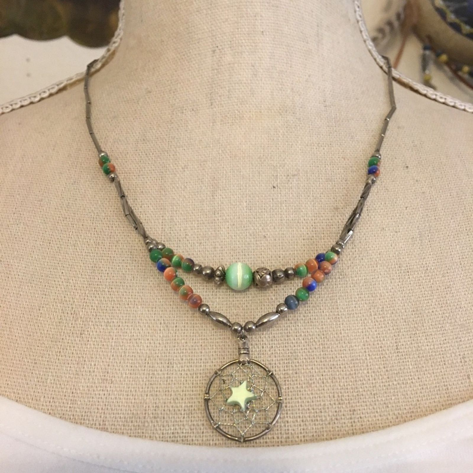 Vintage Vintage liquid silver plated moon stars necklace Size ONE SIZE - 1 Thumbnail