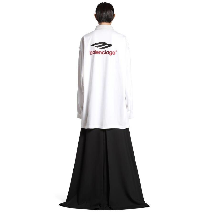Balenciaga o1w1db10825 3B Sports Icon Hybrid Shirt Oversized in White Size XS / US 0-2 / IT 36-38 - 5 Thumbnail