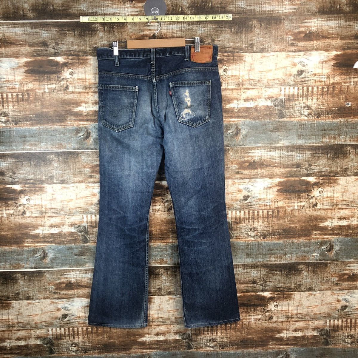 Levi's DL Levis Blue Distressed Denim Pants #C307 Size US 32 / EU 48 - 13 Thumbnail