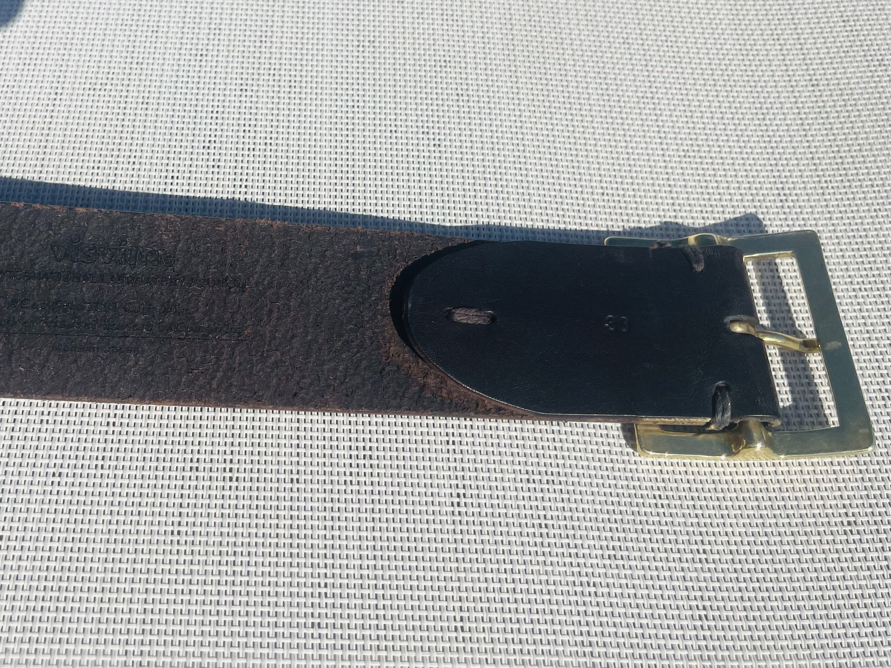 Visvim Visvim Plain Belt (45mm Veggie) - Dk Brown - FW16 - 29-33cms Size 30 - 8 Thumbnail