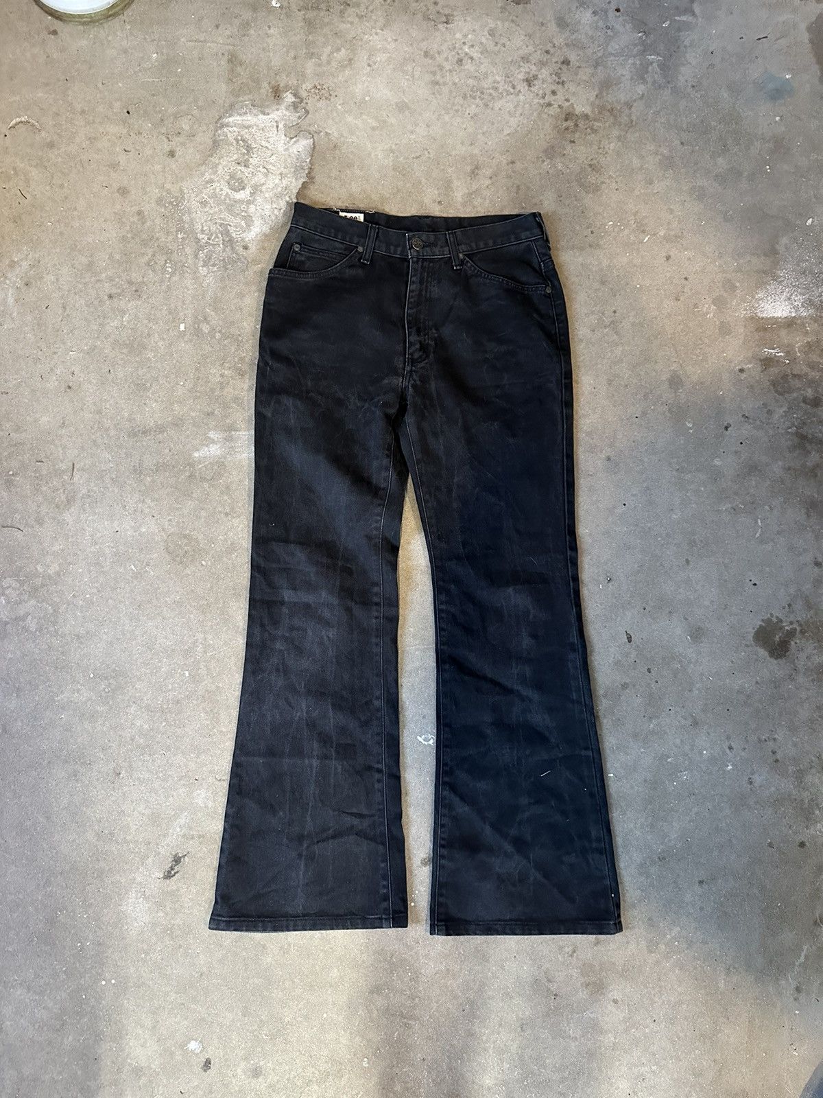 Japanese Brand × Lee × Vintage Lee Black Flared Vintage Denim Size US 30 / EU 46 - 1 Thumbnail
