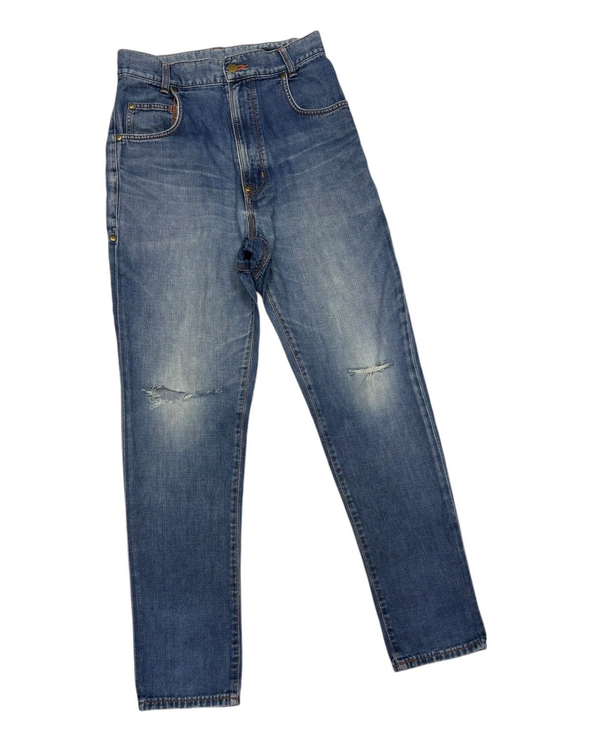 Issey Miyake ISSEY MIYAKE MERCIBEAUCOUP X LEE DROP CROTCH DENIM JEANS Size US 29 - 3 Thumbnail