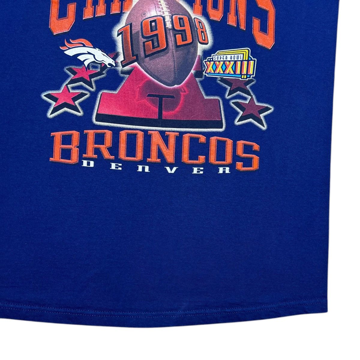 NFL Vintage 1998 NFL Denver Broncos AFC Champions Graphic TShirt Size US L / EU 52-54 / 3 - 6 Thumbnail