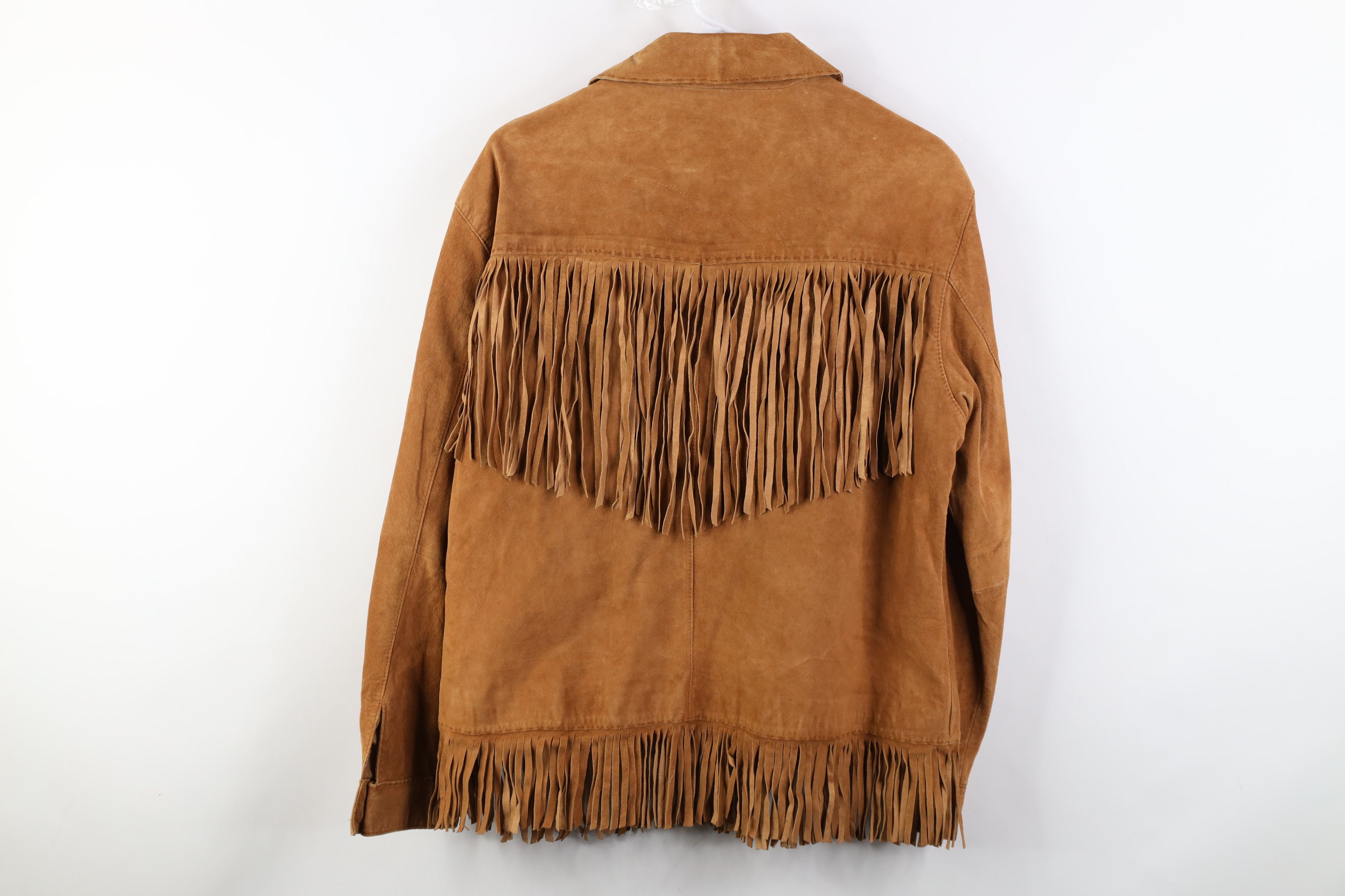CiKO⋈*. 様 Vintage 90s Chicos Western Suede Leather Fringed Jacket