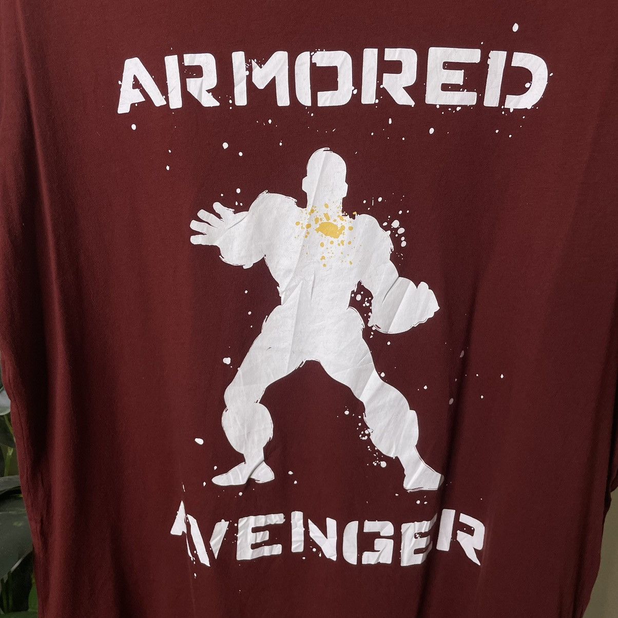 Japanese Brand × Marvel Comics × Uniqlo Uniqlo x Marvel Armored Avenger Collaboration T Shirt Size US XL / EU 56 / 4 - 2 Thumbnail