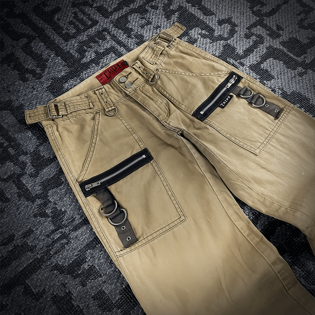Tripp NYC Tripp NYC Multizip Flared Pants Size US 28 / EU 44 - 4 Thumbnail