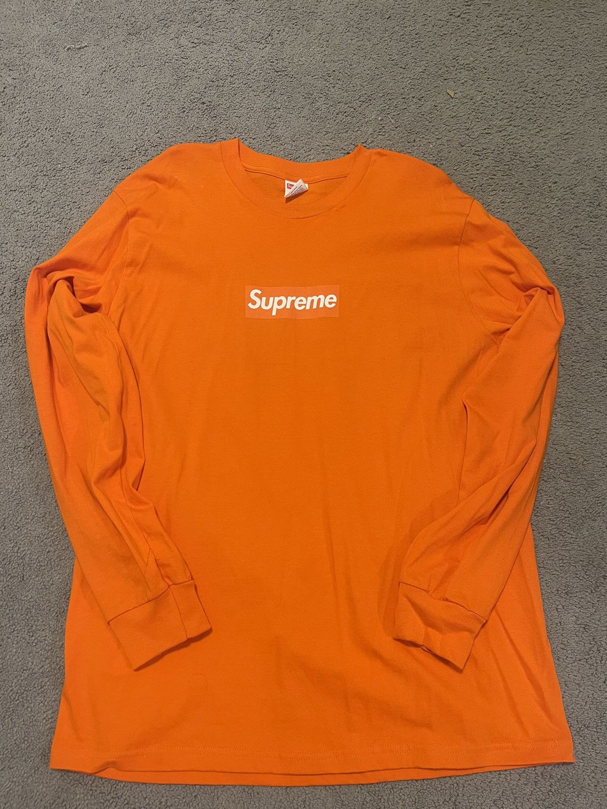 H*様 Supreme 20AW Box Logo L/S Tee ORANGE Supreme Box Logo L/S Tee Orange Size XL FW20 | eBay