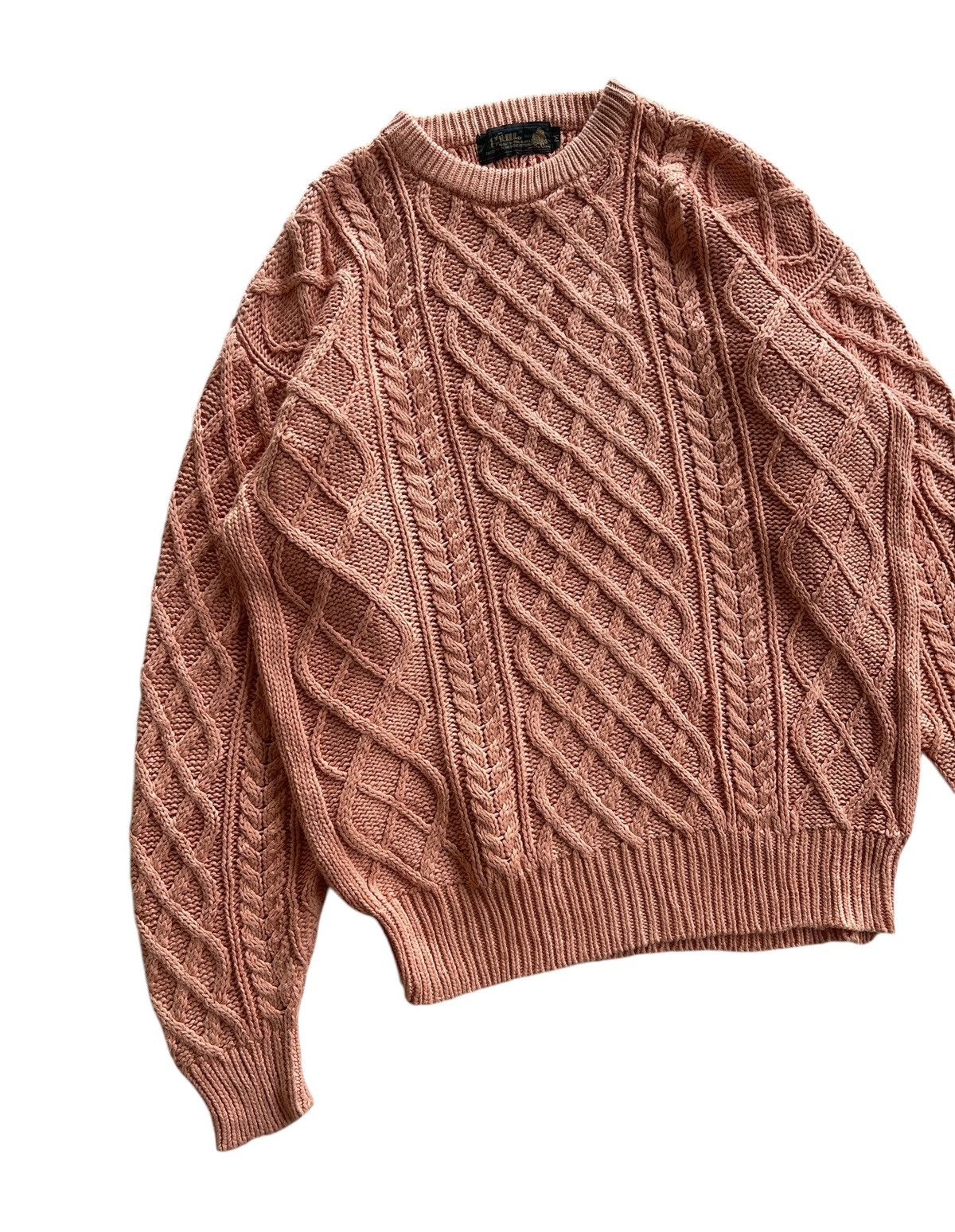 Japanese Brand Vintage GIM Cable Knit Oversize Sweater Size M / US 6-8 / IT 42-44 - 4 Thumbnail