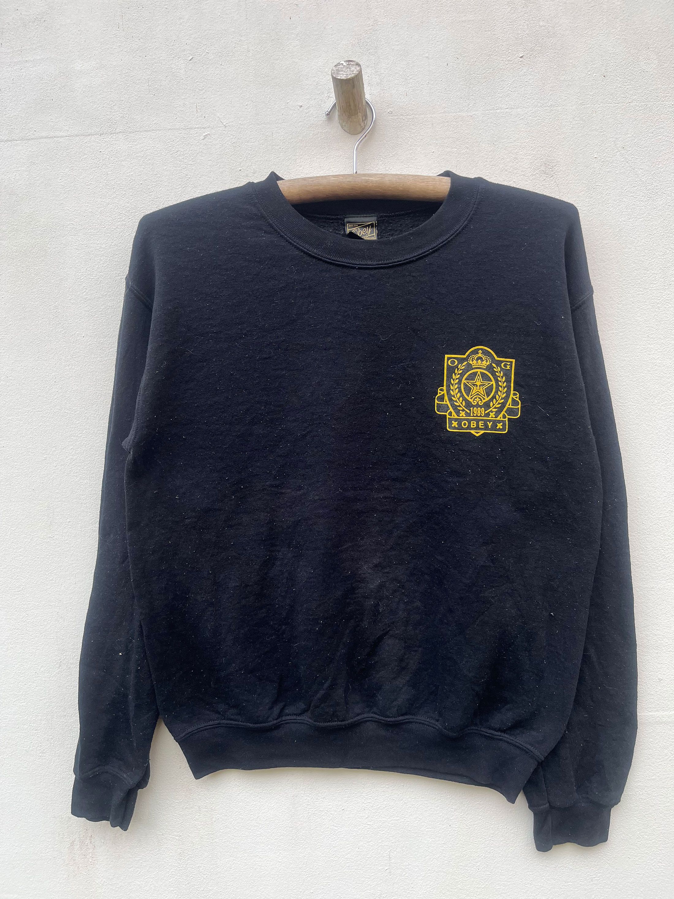 Obey Vintage Obey Warm Shirt Sweatshirt Sweater Skateboarding Size US S / EU 44-46 / 1 - 1 Thumbnail