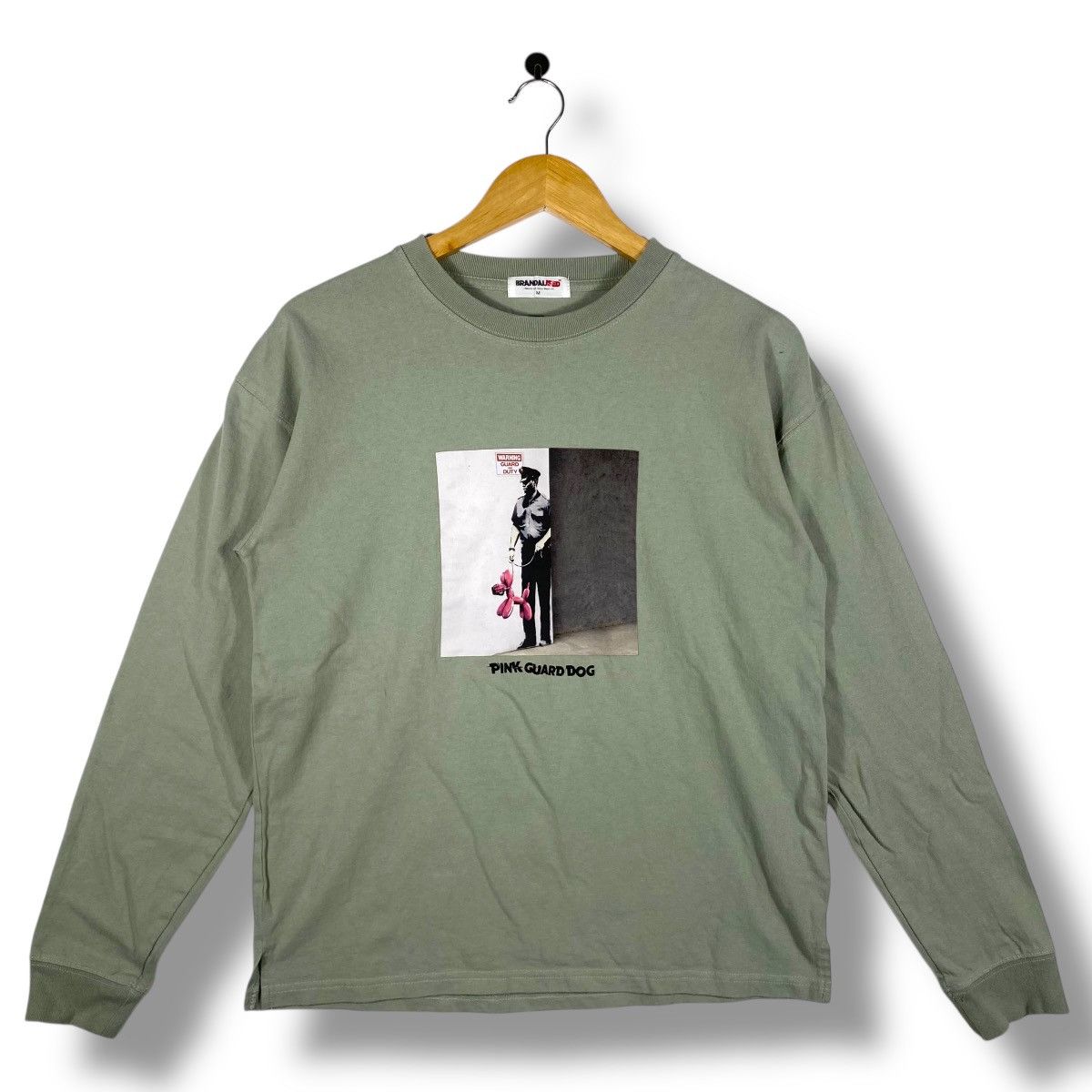 Other Modern Art BRANDALISED Pink Guard Dog Graphic Long Sleeve Size US M / EU 48-50 / 2 - 1 Thumbnail