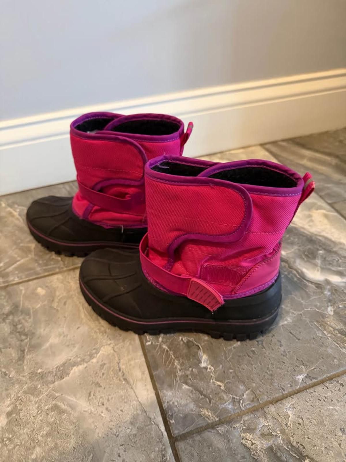 Adidas Kids Pink and Black Winter Snow Boots Size 13/1 Aldi Size US 12 / IT 42 - 3 Thumbnail