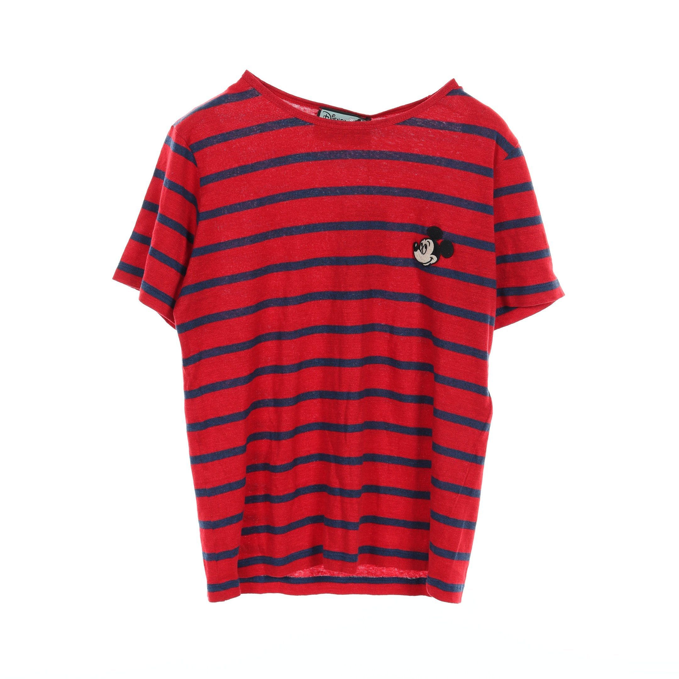 Gucci Gucci Gucci * Disney T-Shirt Stripes Linen Cotton Red Navy Size ONE SIZE - 1 Thumbnail