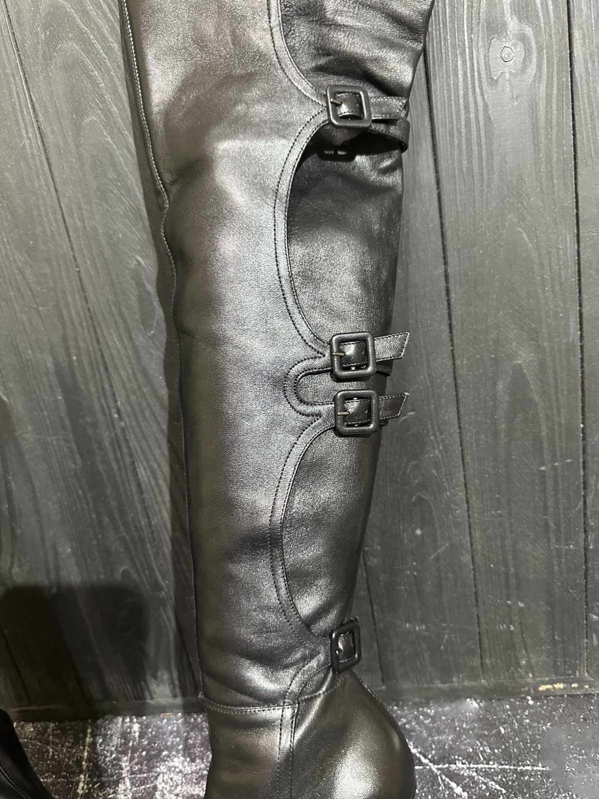 Le Silla LE SILLA STRETCH Nappa Leather Over Knee Platform Boots 35.5 Size US 5.5 / IT 35.5 - 15 Thumbnail