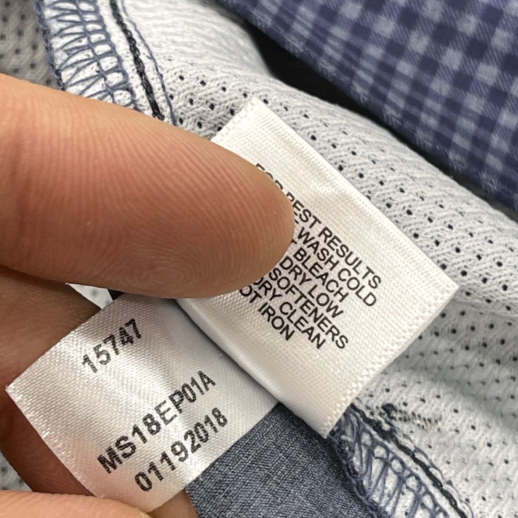 Peter Millar Peter Millar Shorts Mens 35 Blue Khaki Shackleford Performance Hybrid Golf Chino Shirt? Size US 35 - 6 Thumbnail