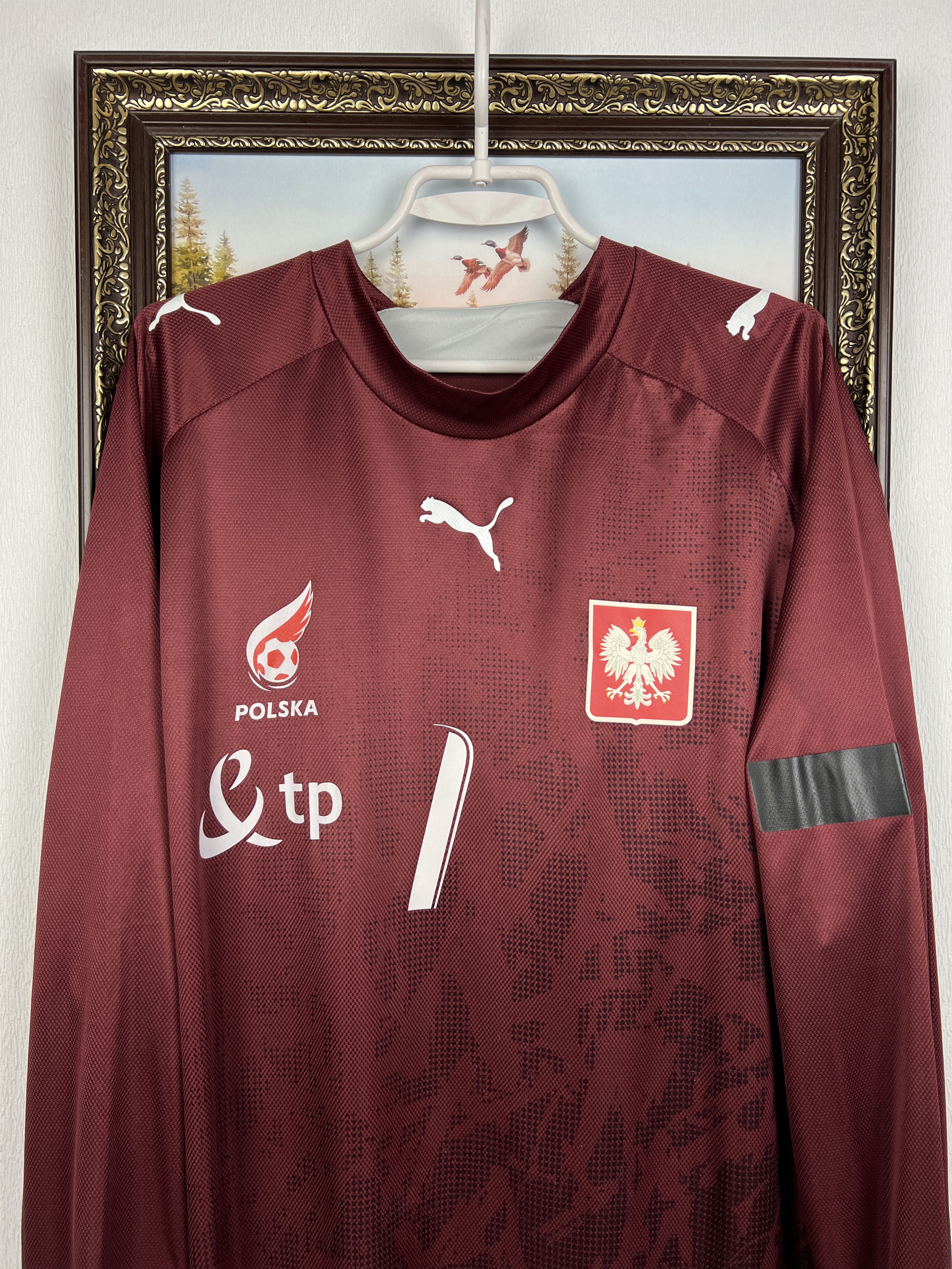 Puma Poland Goalkeeper football shirt Soccer Player Issue Jersey Size US XL / EU 56 / 4 - 2 Thumbnail