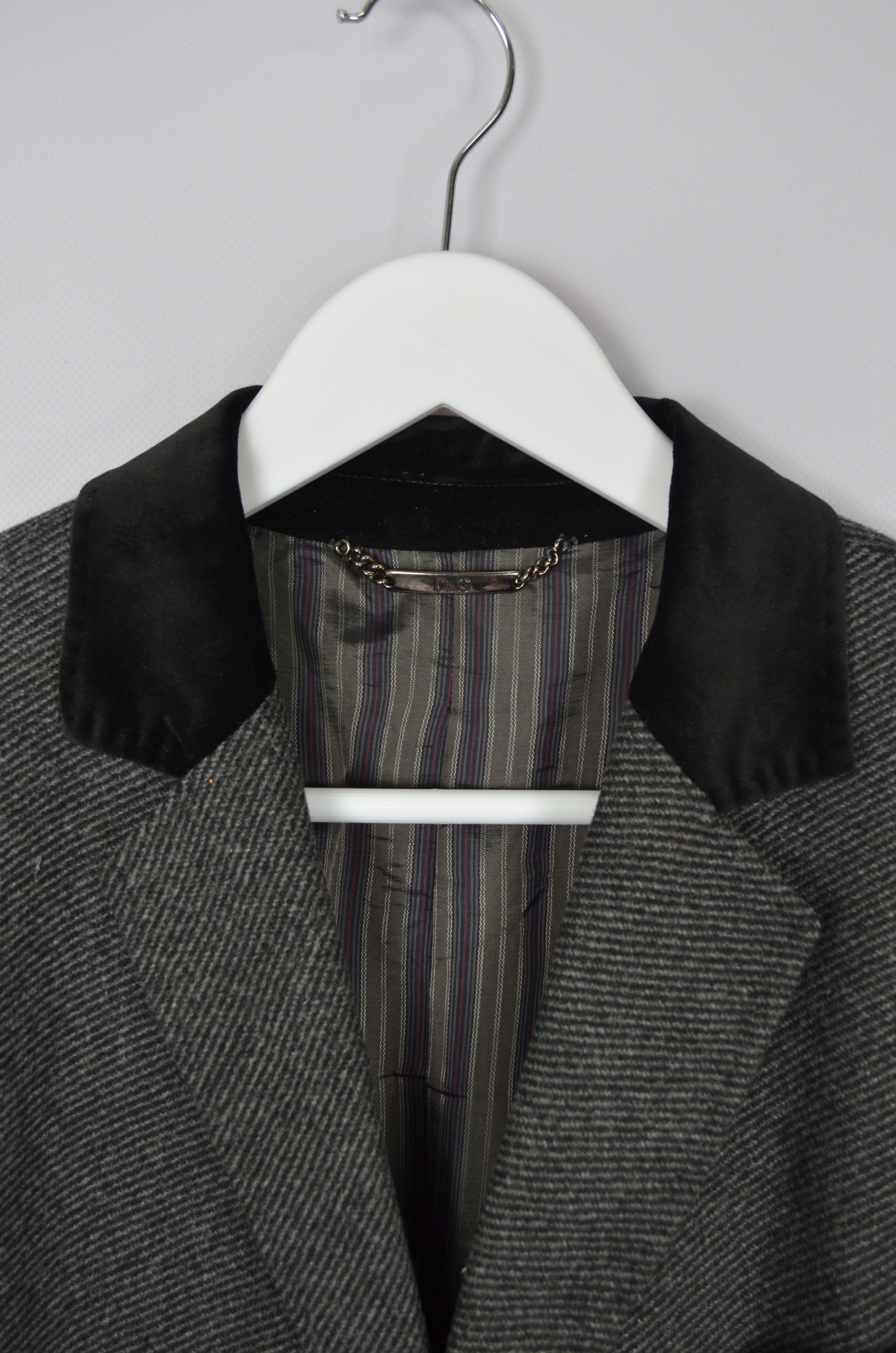 Dolce & Gabbana × Vintage D&G Dolce & Gabbana Grey 100% Wool Coat Car Pea Coat Size M Size US M / EU 48-50 / 2 - 7 Thumbnail
