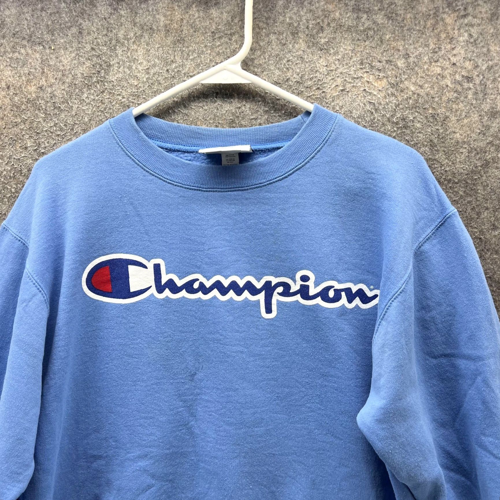 Champion Champion Sweatshirt Mens Small Blue Big Logo Crewneck Pullover Fleece Size US S / EU 44-46 / 1 - 5 Thumbnail