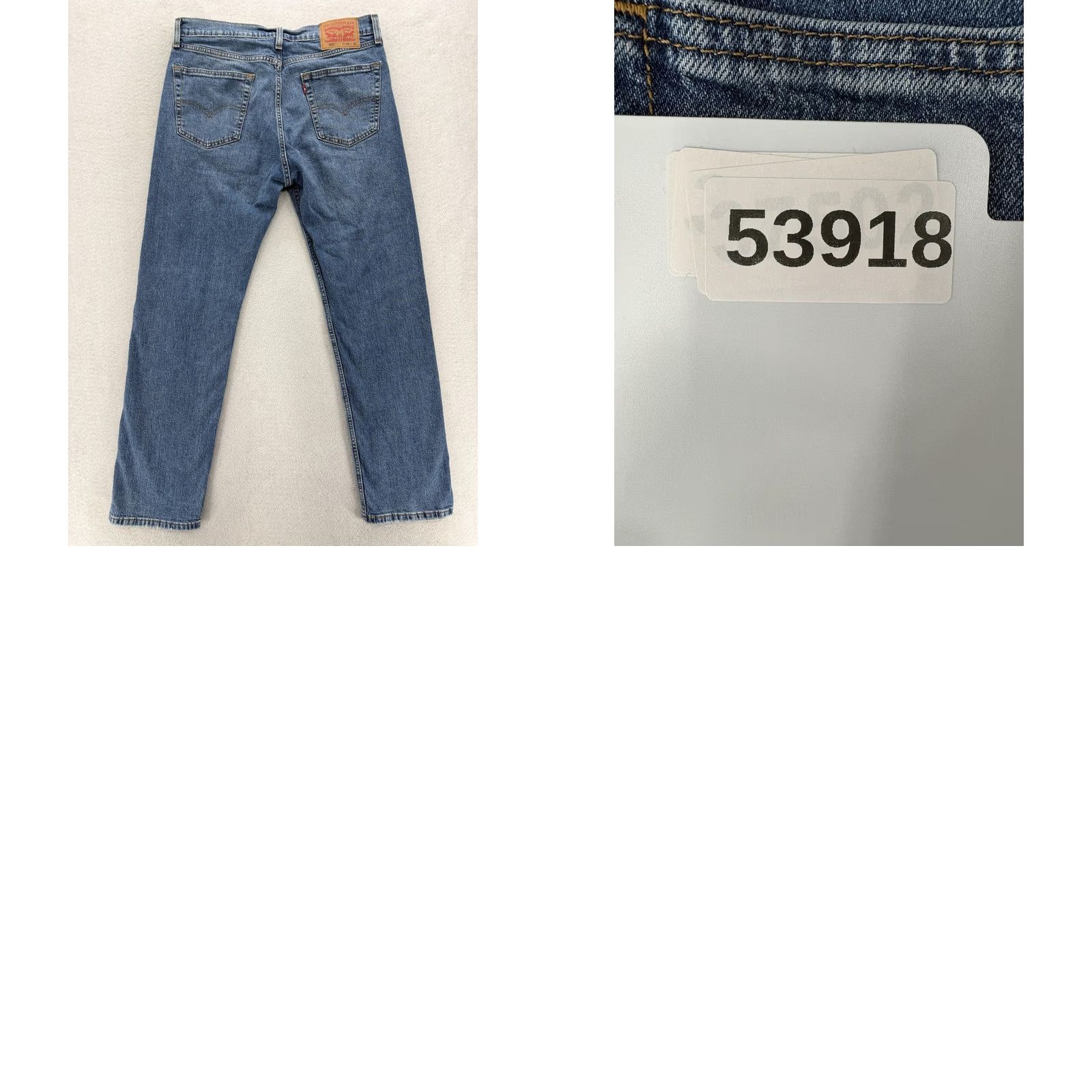Levi's Levi's 505 Jeans Mens 34x32 Blue Medium Wash Regular Straight Stretch Denim Pants Size US 34 / EU 50 - 9 Thumbnail
