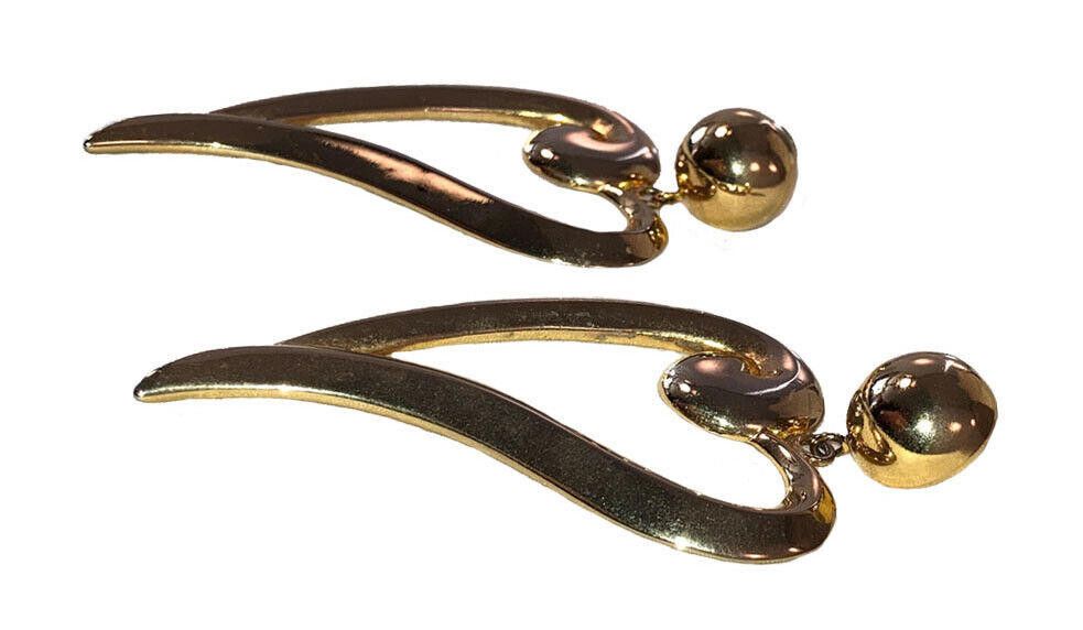 Moschino Runway Moschino Massive Heart Cut Out Earrings Size ONE SIZE - 3 Thumbnail