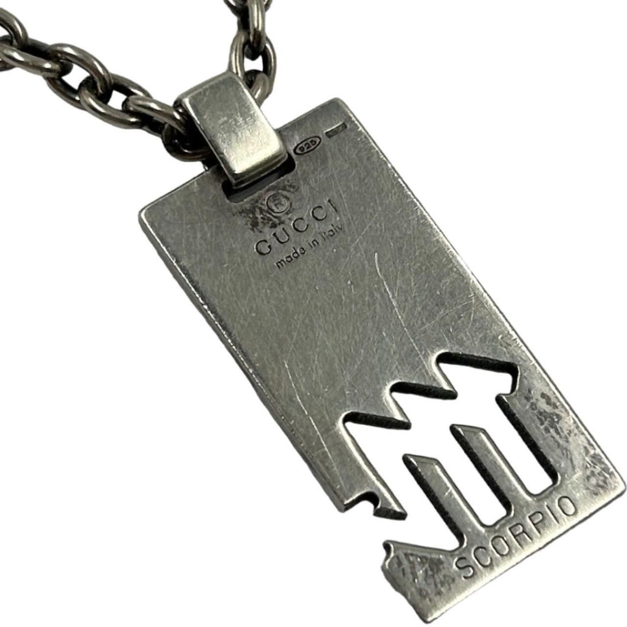 Gucci Vintage Gucci Silver Scorpio Pendant Necklace Size ONE SIZE - 1 Thumbnail