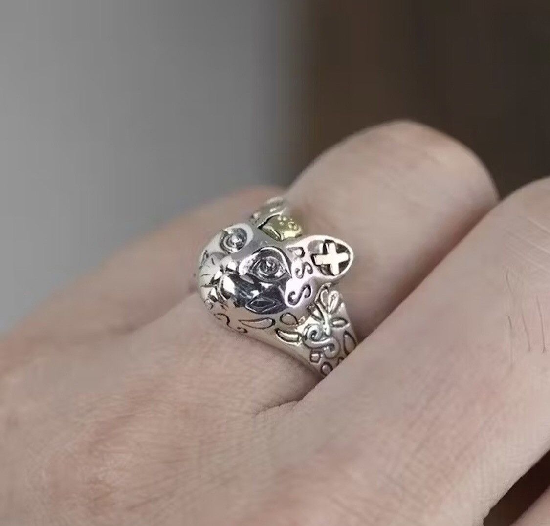 Jewelry Cat's Head Ring Size ONE SIZE - 1 Thumbnail
