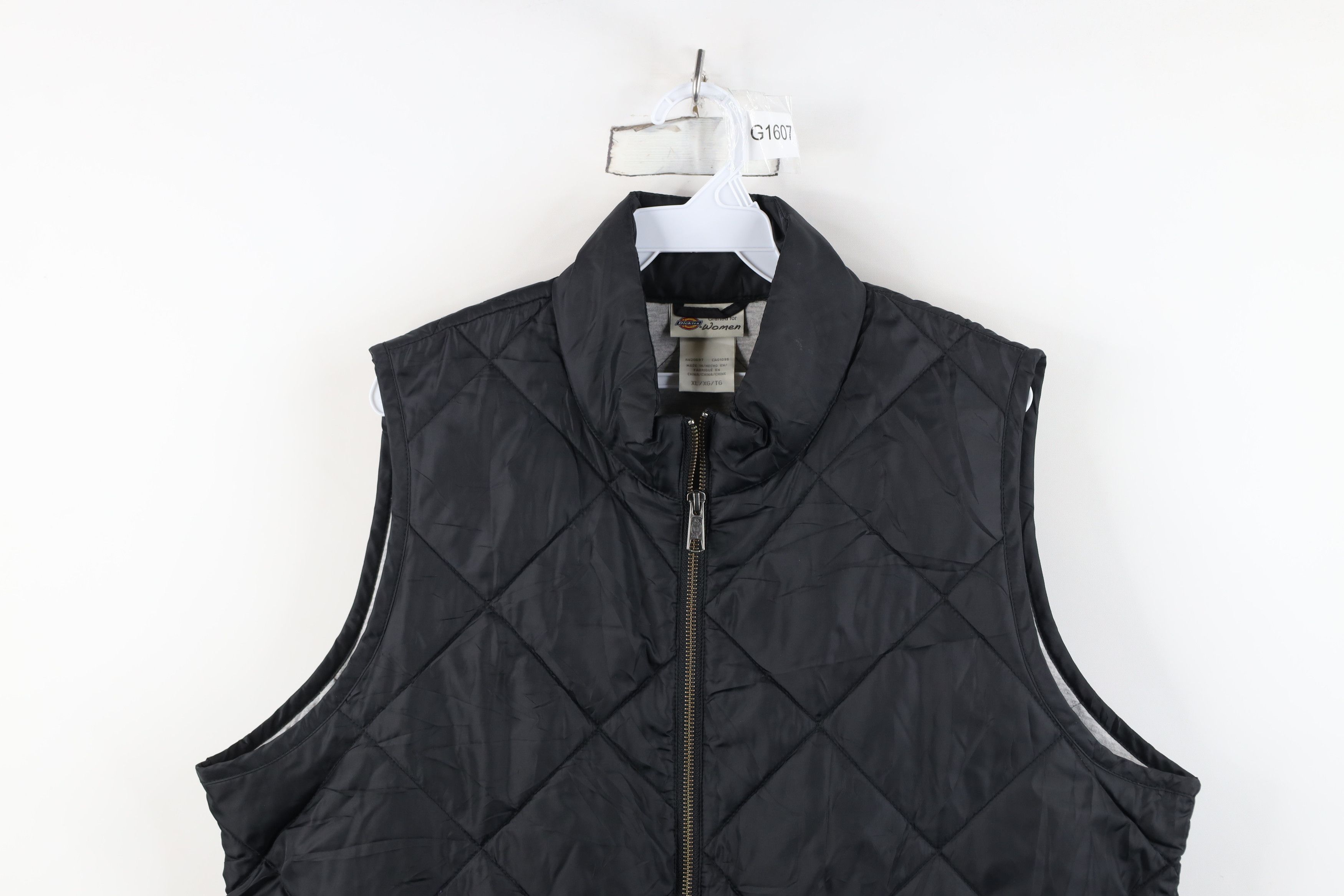 Dickies Vintage Y2K Dickies Lined Quilted Puffer Vest Jacket Black Size XL / US 12-14 / IT 48-50 - 2 Thumbnail