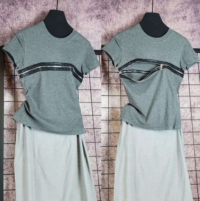 Dior Dior Gray Summer Short Sleeve T-Shirt 0089 Size S / US 4 / IT 40 - 1 Thumbnail