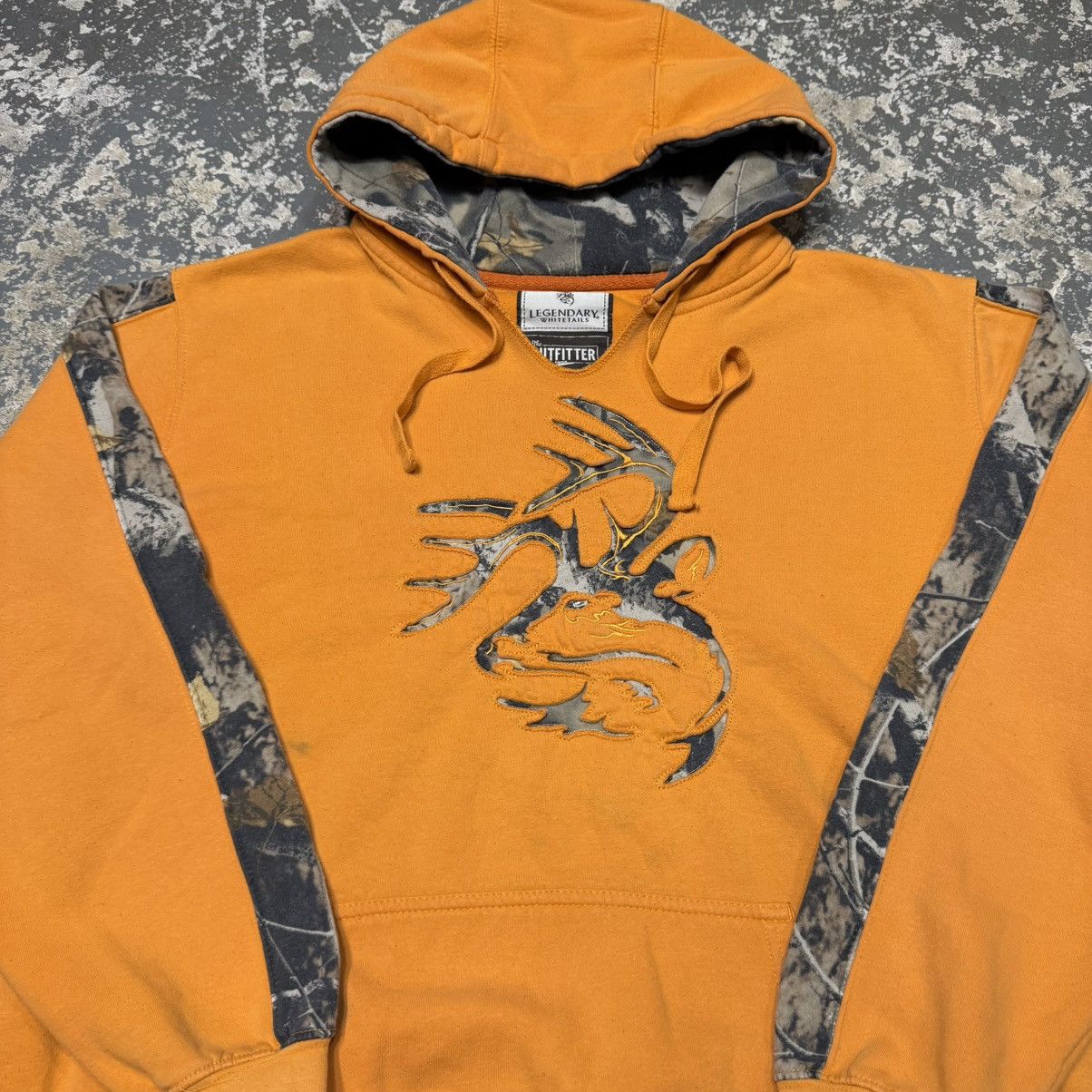 Vintage Vintage RealTree Legendary Essential Camo Orange Hoodie Swea Size US XL / EU 56 / 4 - 11 Thumbnail