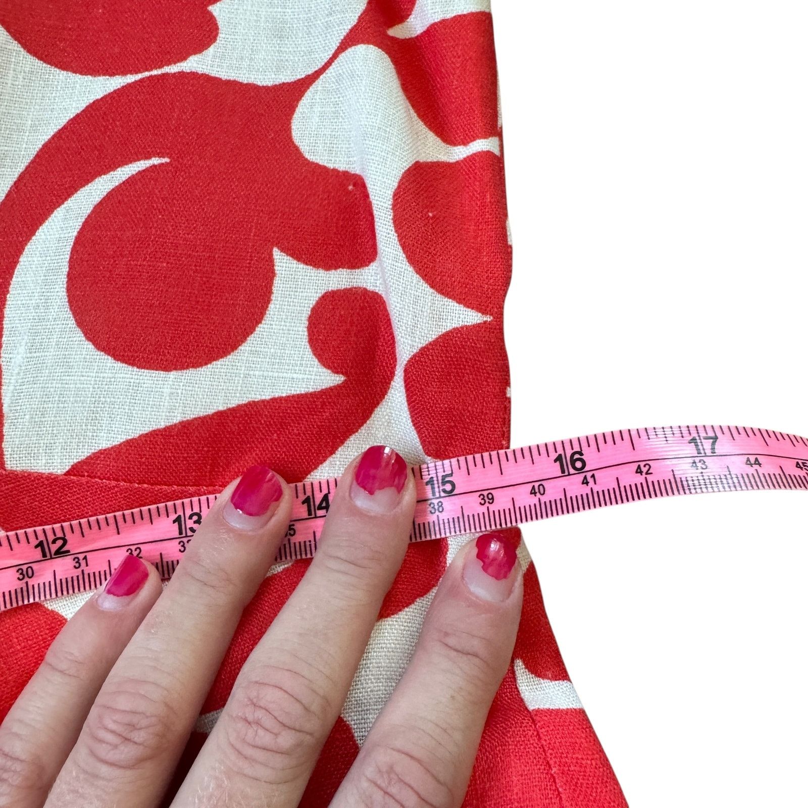RHODE Rhode Mariana Printed Linen Dress Red Size S / US 4 / IT 40 - 11 Thumbnail