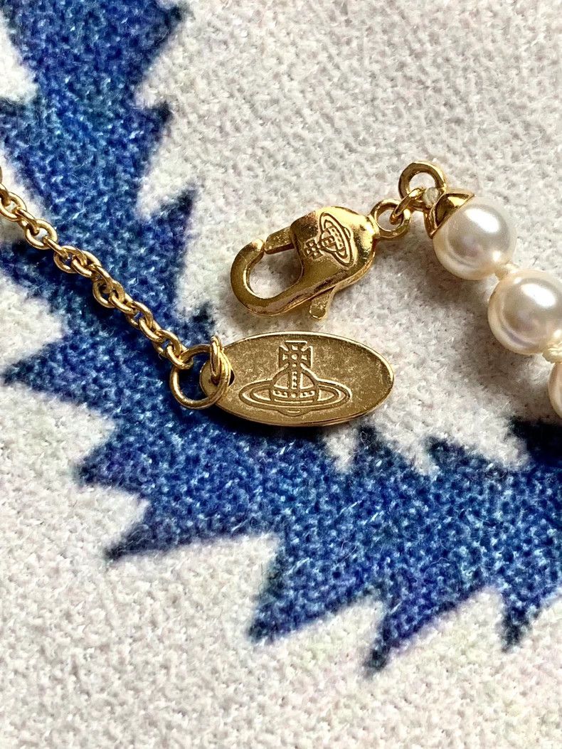 Vivienne Westwood Vivienne Westwood Pearl Saturn necklace Size ONE SIZE - 6 Thumbnail