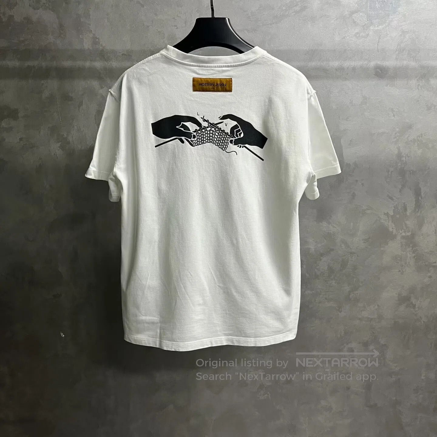 Louis Vuitton Louis Vuitton White letter-printed short-sleeved T-shirt| Size US L / EU 52-54 / 3 - 5 Thumbnail