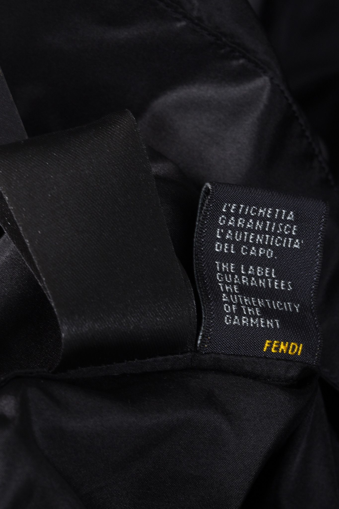 Fendi Fendi 1940s Style Black Nylon Dramatic Sleeve Blouse Size M / US 6-8 / IT 42-44 - 11 Thumbnail