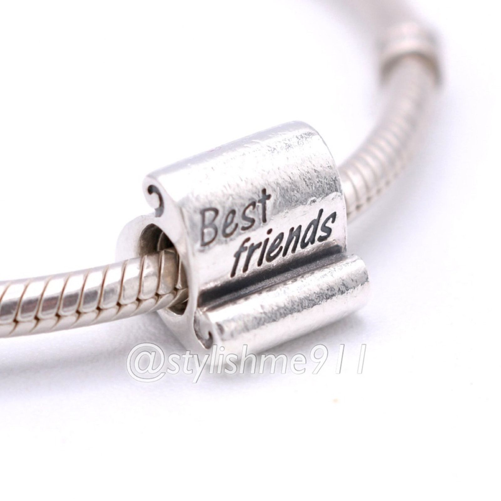 pandora Authentic PANDORA Best Friends Scroll Charm - 790512 Size ONE SIZE - 3 Thumbnail