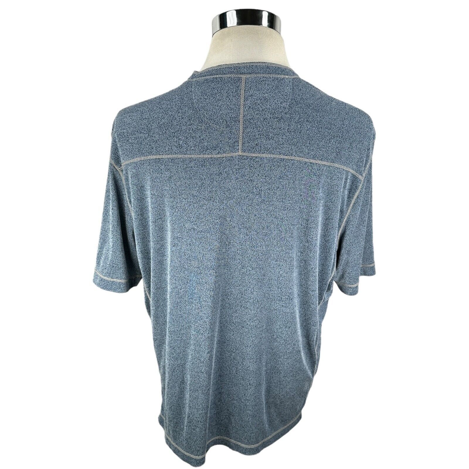 The Unbranded Brand Nicoby Henley Polo T-Shirt Men's XL Heather Modal Pullover Size US XL / EU 56 / 4 - 4 Thumbnail