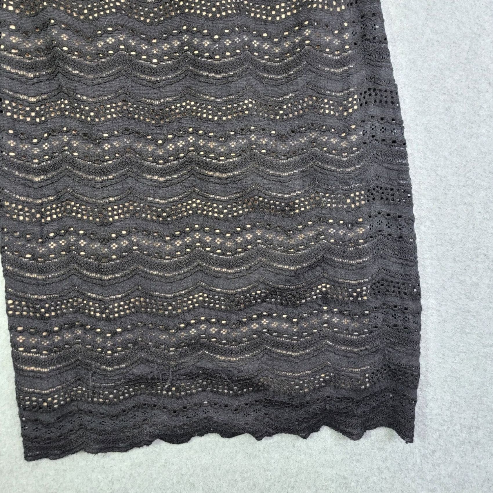 Vintage VINTAGE Denim & Supply Ralph Lauren Women’s Dress Black Lace Knit Scoop Back xs Dress Size M / US 6-8 / IT 42-44 - 4 Thumbnail