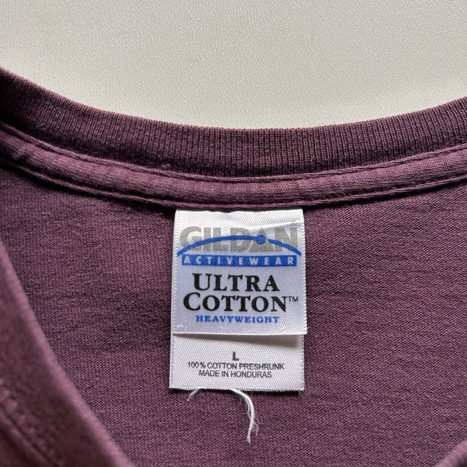 Gildan Vintage Faded Purple Blank T Shirt Large Y2K Gildan Cotton Size US L / EU 52-54 / 3 - 3 Thumbnail